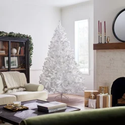 7Ft - 9Ft-National Tree Company Artificial Full Christmas Tree, White, Winchester Pine, Includes Stand, 7.5 Feet