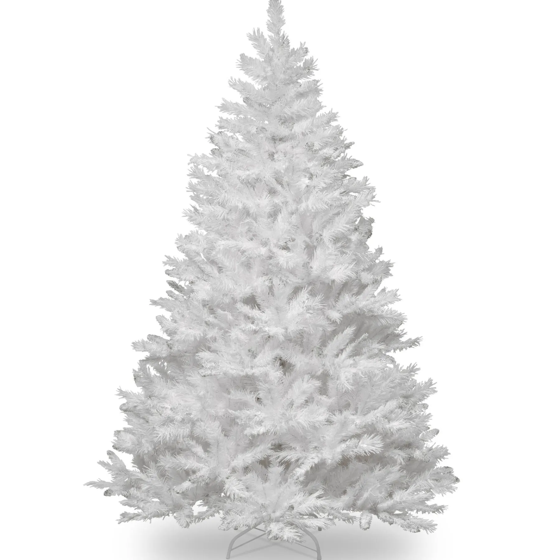 7Ft - 9Ft-National Tree Company Artificial Full Christmas Tree, White, Winchester Pine, Includes Stand, 7.5 Feet