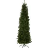 7Ft - 9Ft-National Tree Company Artificial Slim Christmas Tree, Green, Kingswood Fir, Includes Stand, 9 Feet