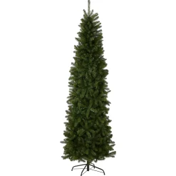 7Ft - 9Ft-National Tree Company Artificial Slim Christmas Tree, Green, Kingswood Fir, Includes Stand, 9 Feet