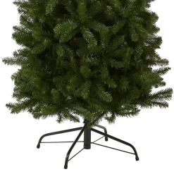7Ft - 9Ft-National Tree Company Artificial Slim Christmas Tree, Green, Kingswood Fir, Includes Stand, 9 Feet