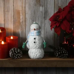 Christmas Accessories-National Tree Company Classic Snowman Decoration, White, Christmas Collection, 10 Inches