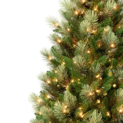 7Ft - 9Ft-National Tree Company First Traditions Collection, 9Ft Charleston Pine Hinged Tree, 600 Clear Lights- Ul