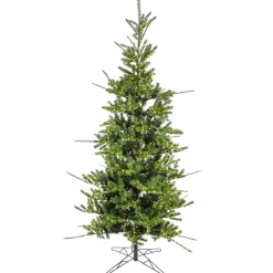 National Tree Company Full^ 9Ft Pre-Lit Artificial Feel Real® Lark Pine Medium Hinged Tree, 4120 Warm White Led Rice Lights- Ul