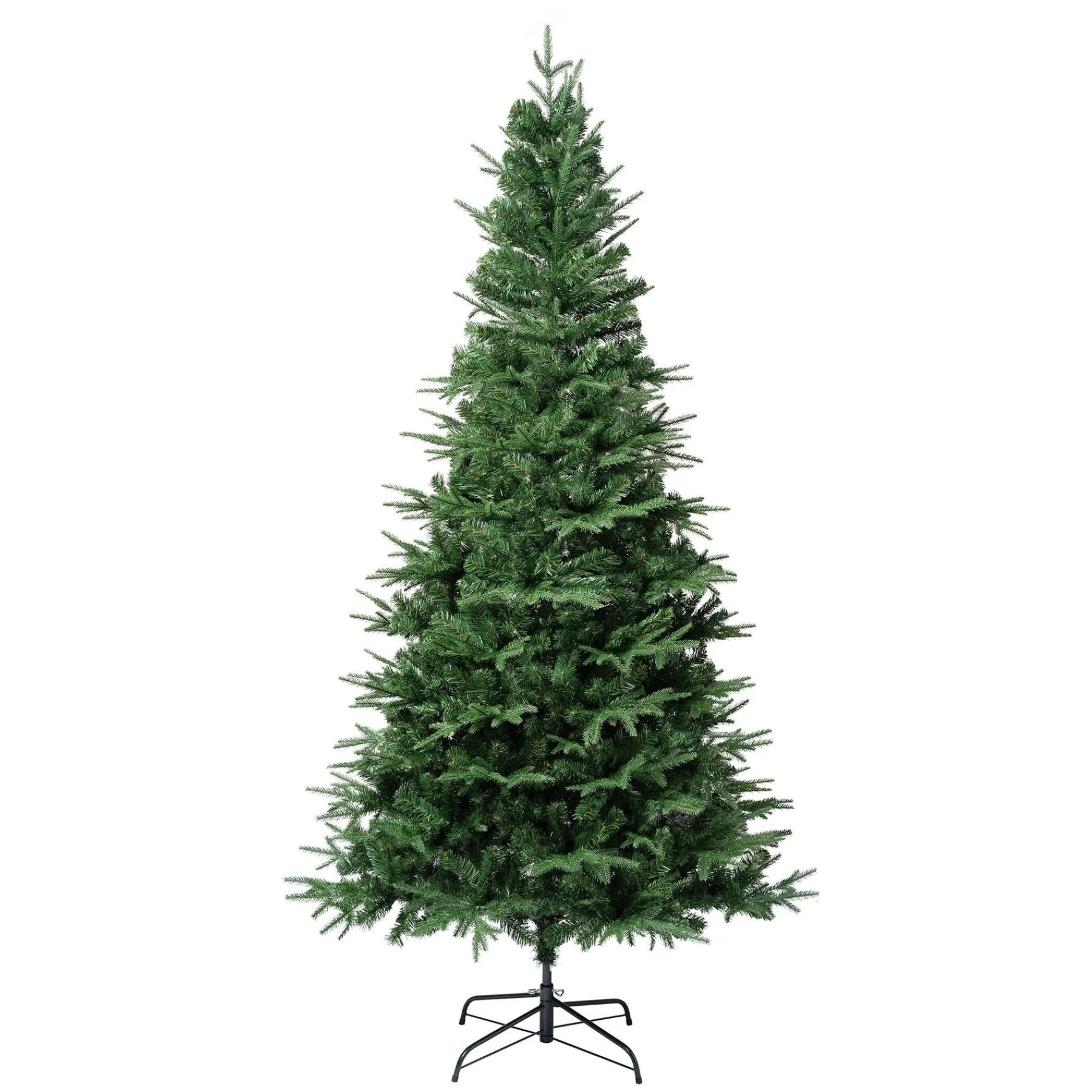 7Ft - 9Ft-National Tree Company 7.5Ft Unlit Artificial Millville White Hinged Tree