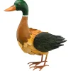 Harvest Outdoor-National Tree Company Metal Mallard Duck Fall Decoration, Autumn Collection, 15 In