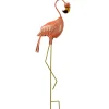National Tree Company Home & Garden Decor^ Metal Lawn Decoration, Standing Peach Flamingo, Ornate Metal Design, Spring Collection, 33 Inches