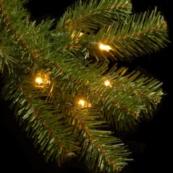 5Ft - 6Ft-National Tree Company Pre-Lit Artificial Full Christmas Tree, Green, North Valley Spruce, Clear Lights, Includes Stand, 6.5 Feet