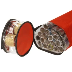 Storage-National Tree Company Red Circular Gift Wrap Organizer