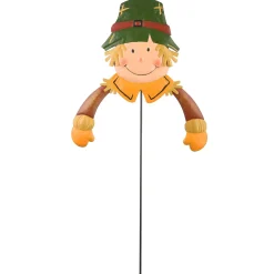 Harvest Outdoor-National Tree Company Scarecrow Boy Garden Stake Outdoor Decoration, Autumn Collection, 24 Inches