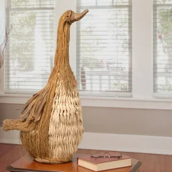 National Tree Company Home & Garden Decor^ Spring Goose Table Decoration, Brown, Spring Collection, 26 Inches