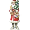 Christmas Accessories-National Tree Company Stand Up Santa Display, Composite Wood Construction, Christmas Collection, 35 Inches