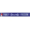 Patriotic Accessories-National Tree Company Patriotic Family-Fireworks-Freedom Table Decoration Wood Construction 4Th Of July Collection 7 Inches