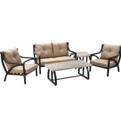 Patio Sets-National Tree Company 5-Piece Carlton All Weather Patio Set