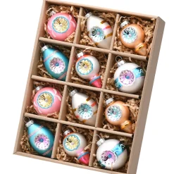 Christmas Ornament-National Tree Company 12-Piece Christmas Tree Mini Ornaments Set