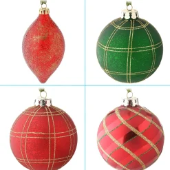 Christmas Ornament-National Tree Company 20-Piece Christmas Tree Ornament Set, Rural Homestead Collection