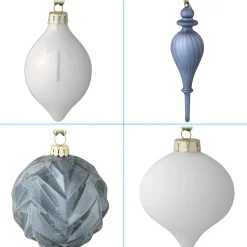 Christmas Ornament-National Tree Company 20-Piece Christmas Tree Ornament Set, Arctic Lights Collection