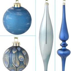 Christmas Ornament-National Tree Company 20-Piece Christmas Tree Ornament Set, Arctic Lights Collection