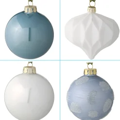 Christmas Ornament-National Tree Company 20-Piece Christmas Tree Ornament Set, Arctic Lights Collection