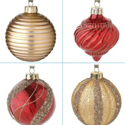 Christmas Ornament-National Tree Company 20-Piece Christmas Tree Ornament Set, Vienna Waltz Collection