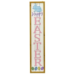 Easter Outdoor-National Tree Company Pink Easter Sign Porch Decoration, Easter Collection, 43 Inches