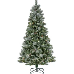 National Tree Company Full^Pre-Lit Artificial Christmas Tree, Conconully Pine, With Warm White Led Lights, Plug In, 7.5 Ft