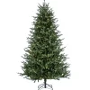 National Tree Company Full^Pre-Lit Artificial Christmas Tree, Wenatchee Fir, With Warm White Led Lights, Plug In, 7.5 Ft