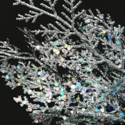 Under 5Ft-National Tree Company Pre-Lit Artificial Christmas Tree, Ornament, Green, White Lights, Decorated With Pine Cones, Ornaments, Includes Pot Base, 4 Feet