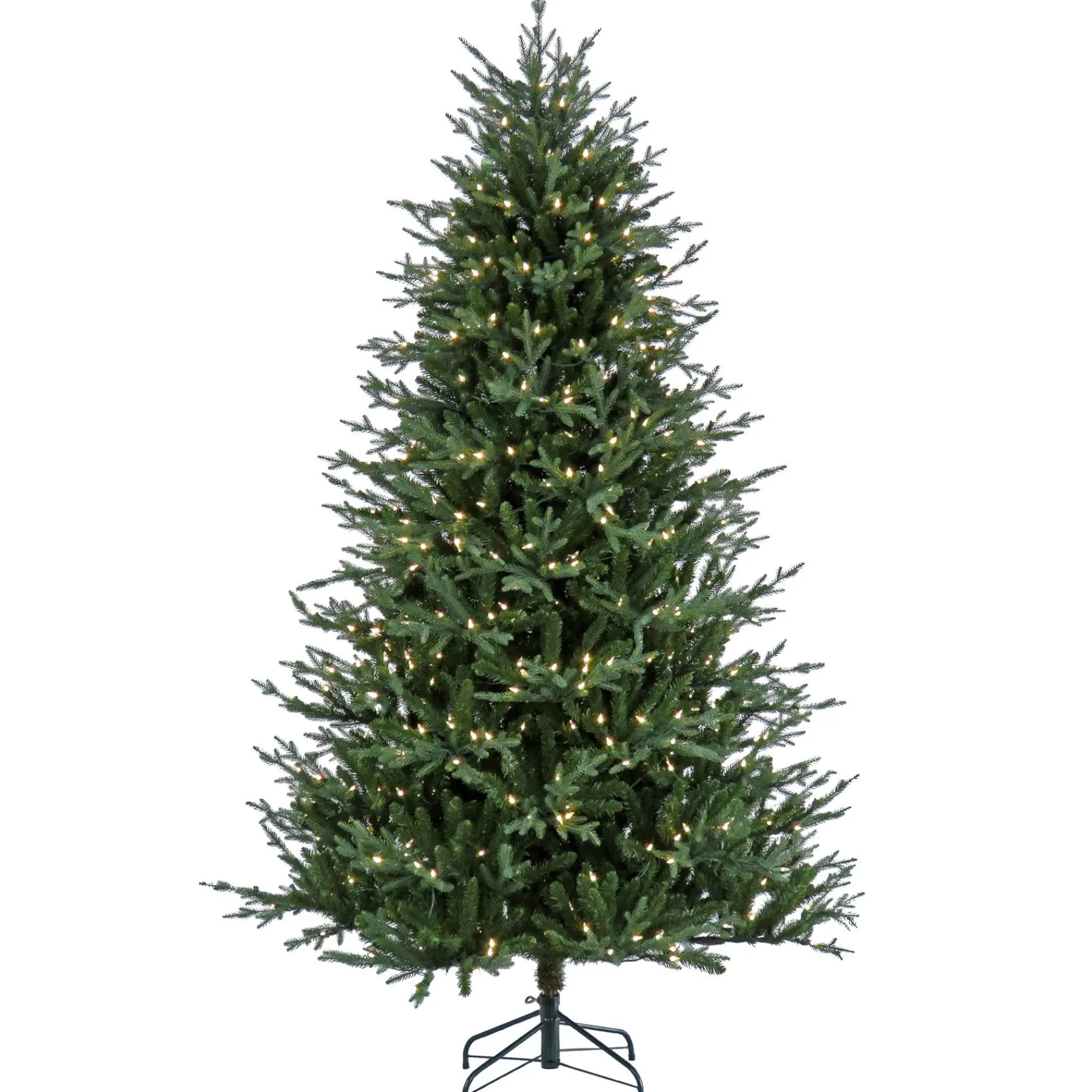 7Ft - 9Ft-National Tree Company Pre-Lit Artificial Christmas Tree, Wenatchee Fir, With Warm White Led Lights, Plug In, 7.5 Ft