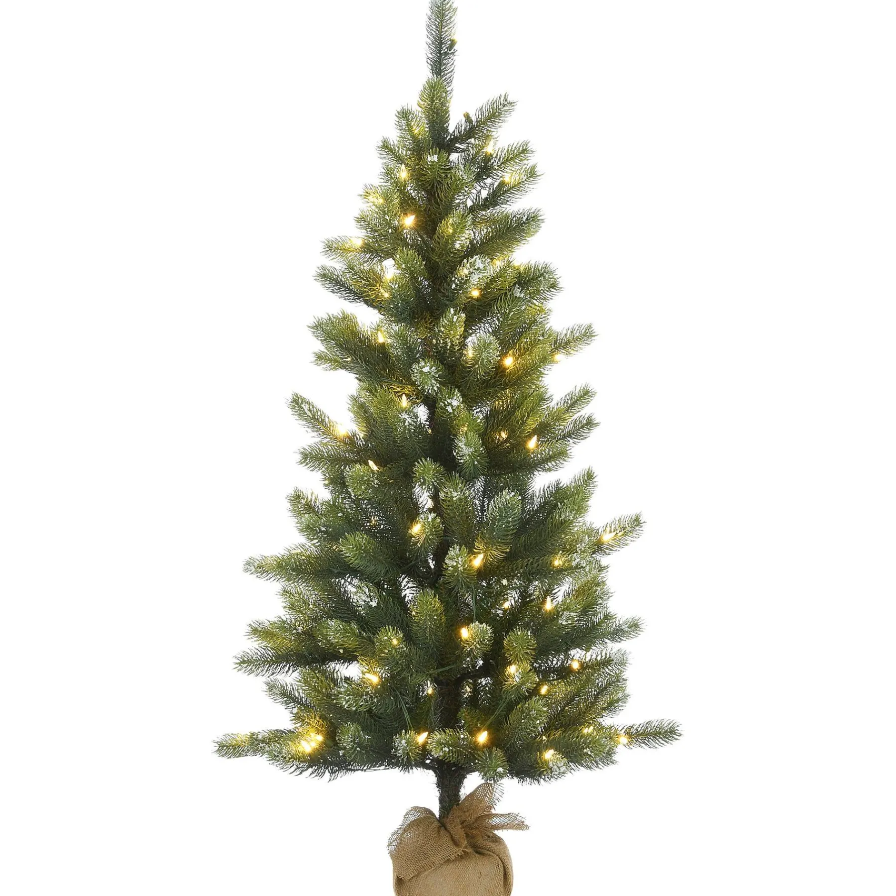 5Ft - 6Ft-National Tree Company Pre-Lit Artificial Christmas Tree, Trinity Spruce, With Warm White Led Lights, Plug In, 4.5 Ft