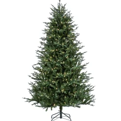 Full-National Tree Company Pre-Lit Artificial Christmas Tree, Wenatchee Fir, With Warm White Led Lights, Plug In, 7.5 Ft