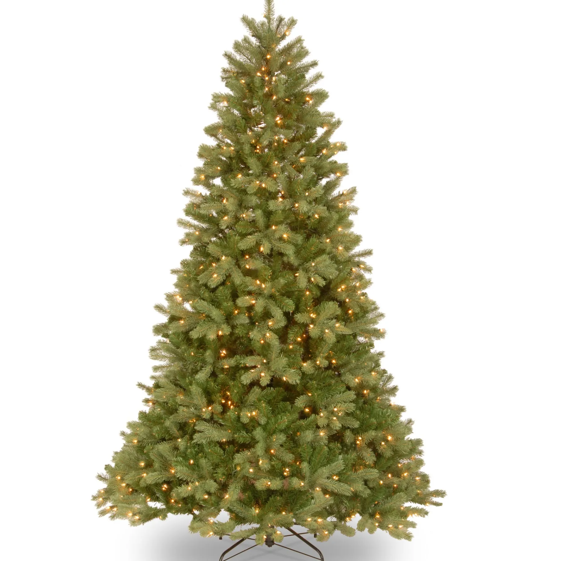 National Tree Company Full^Pre-Lit Artificial Christmas Tree, Downswept Douglas Fir With Clear Lights, Plug In, 6.5 Ft