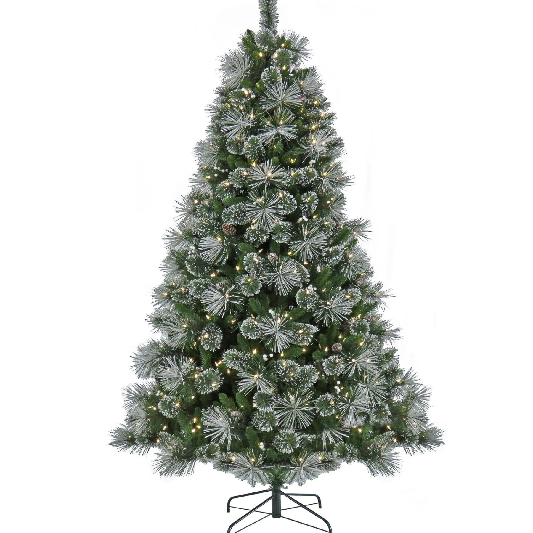 7Ft - 9Ft-National Tree Company Pre-Lit Artificial Christmas Tree, Bryson Pine, With Warm White Led Lights, Plug In, 7.5 Ft