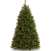 National Tree Company Full^Pre-Lit Artificial Christmas Tree, Rocky Ridge Pine, Green, White Lights, Includes Stand, 6.5 Feet