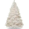 7Ft - 9Ft-National Tree Company Pre-Lit Artificial Full Christmas Tree, White, Winchester Pine, White Lights, Includes Stand, 7 Feet