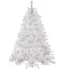 5Ft - 6Ft-National Tree Company Pre-Lit Artificial Full Christmas Tree, White, Winchester Pine, White Lights, Includes Stand, 6 Feet