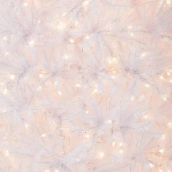 7Ft - 9Ft-National Tree Company Pre-Lit Artificial Full Christmas Tree, White, Dunhill Fir, White Lights, Includes Stand, 7 Feet