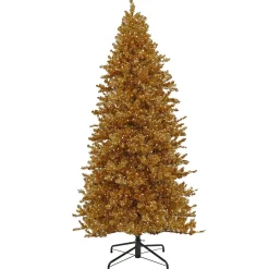 7Ft - 9Ft-National Tree Company Pre-Lit Artificial Gold Christmas Tree, With Warm White Led Lights, Plug In, 9 Ft