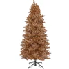 Full-National Tree Company Pre-Lit Artificial Rose Gold Christmas Tree, With Warm White Led Lights, Plug In, 9 Ft