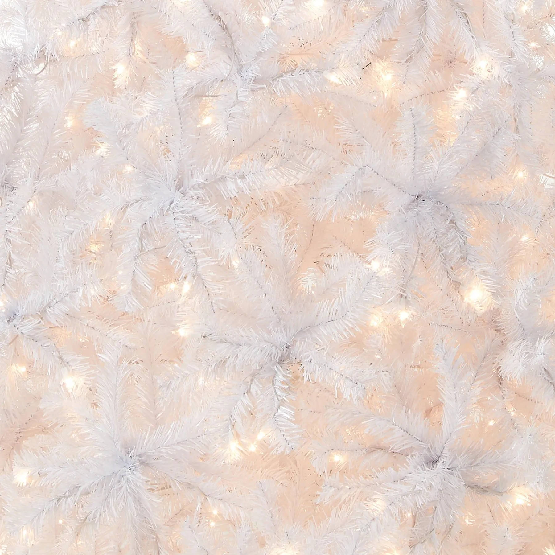 7Ft - 9Ft-National Tree Company Pre-Lit Artificial Slim Christmas Tree, White, North Valley Spruce, White Lights, Includes Stand, 7.5 Feet