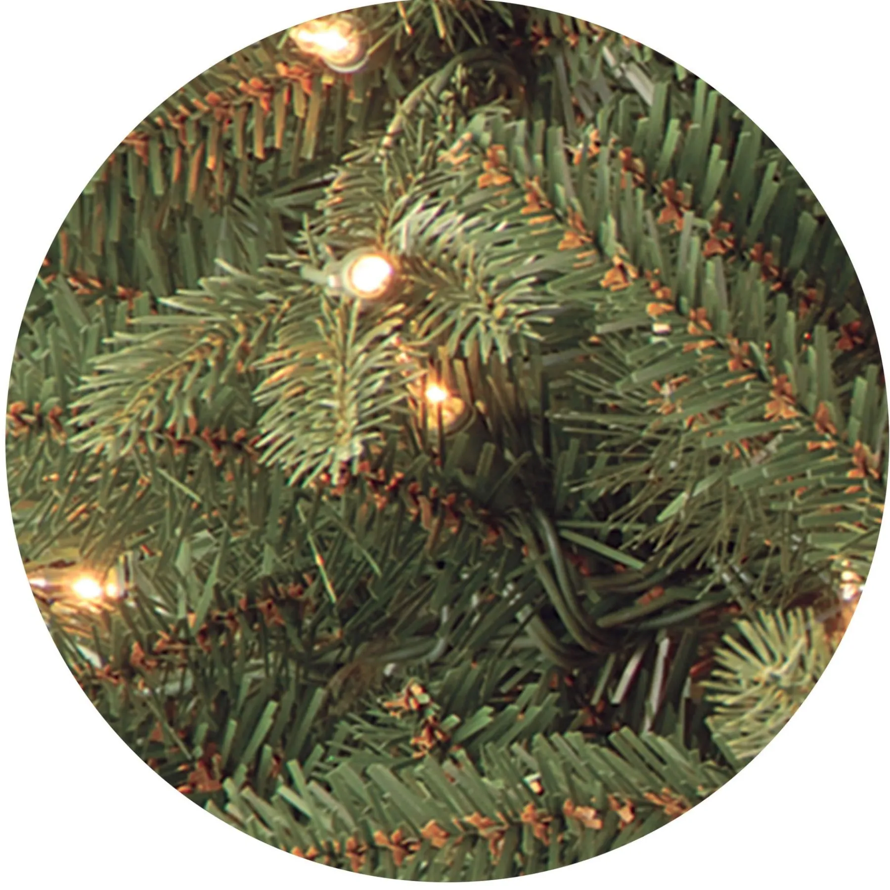 7Ft - 9Ft-National Tree Company Pre-Lit 'Feel Real' Artificial Medium Christmas Tree, Gren, Tiffany Fir, White Lights, Includes Stand, 7.5 Feet