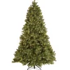 National Tree Company Full^Pre-Lit 'Feel Real' Artificial Full Downswept Christmas Tree, Green, Douglas Fir, Dual Color Led Lights, Includes Powerconnect And Stand, 7.5 Feet