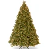 10Ft And Taller-National Tree Company Pre-Lit 'Feel Real' Artificial Giant Downswept Christmas Tree, Green, Douglas Fir, Dual Color Led Lights, Includes Powerconnect And Stand, 10 Feet