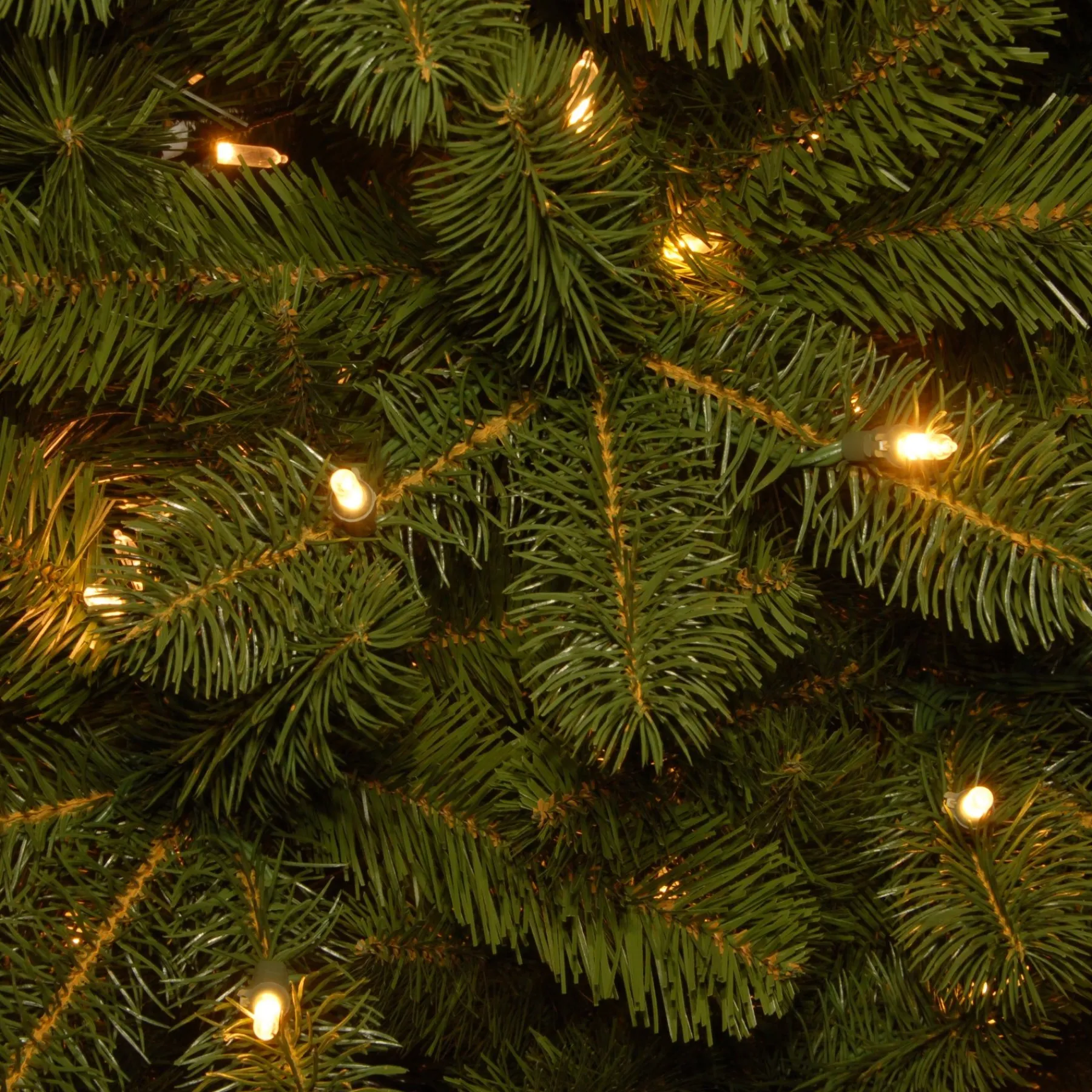 Slim-National Tree Company Pre-Lit 'Feel Real' Artificial Giant Slim Downswept Christmas Tree, Green, Douglas Fir, Dual Color Led Lights, Includes Stand, 12 Feet