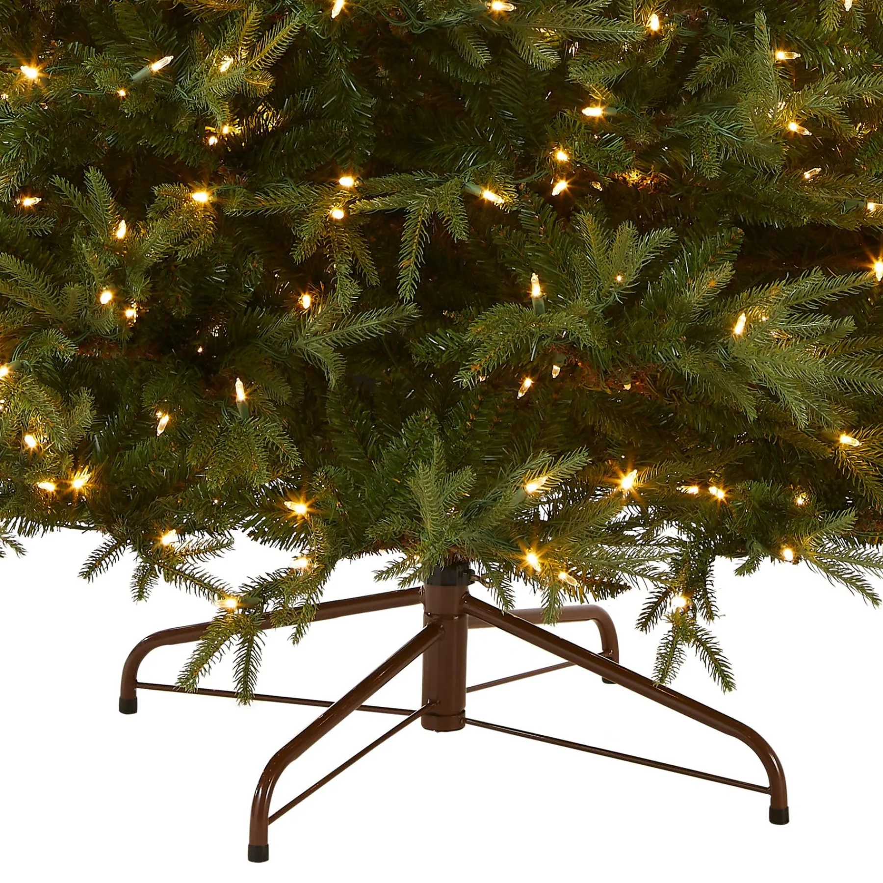 7Ft - 9Ft-National Tree Company Pre-Lit 'Feel Real' Artificial Full Christmas Tree, Green, Frasier Grande, Dual Color Led Lights, Includes Stand, 7.5 Feet