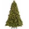 National Tree Company Full^Pre-Lit 'Feel Real' Artificial Full Downswept Christmas Tree, Green, Douglas Fir, Dual Color Led Lights, Includes Stand And Powerconnect, 6.5 Feet