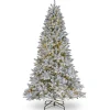 5Ft - 6Ft-National Tree Company Pre-Lit 'Feel Real' Artificial Christmas Tree, Iceland Fir, Green, Cosmic Led Lights, Includes Stand, 6.5 Feet