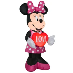 Valentine'S Day Inflatable-National Tree Company Pre-Lit Inflatable Valentine'S Minnie Mouse, Led Lights, Plug In, Valentine'S Day Collection, 42 Inches