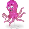 Outdoor Lawn Decor-National Tree Company Pre-Lit Purple Smiling Octopus Outdoor Decoration, Led Lights, Plug In, Spring Collection, 36 Inches