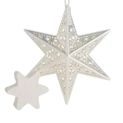 Christmas Tree Scent-National Tree Company Scentsicles Decorative Ornament, Metal White Star, White Winter Fir With Refill